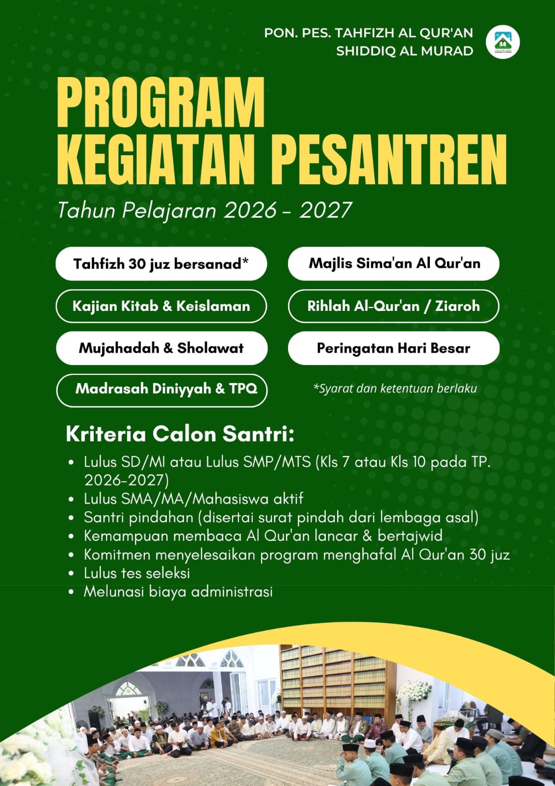 program kegiatan pesantren